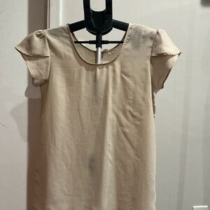 Elegant Cream Women's Top